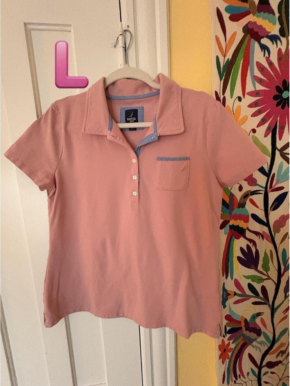 Nautica polo shirt Size L Womens